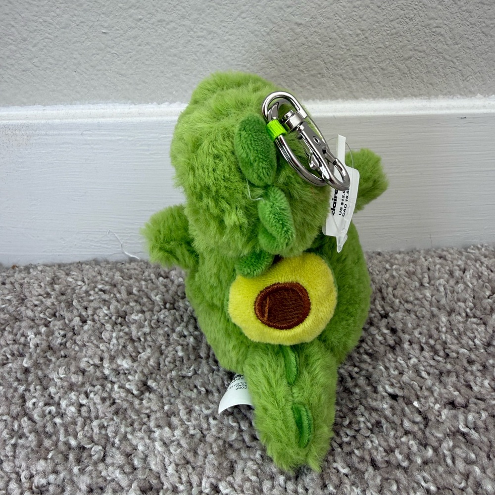 Green Dinosaur Plush Keychain - Picture 4 of 4